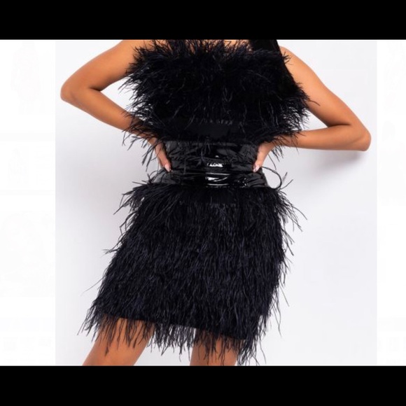 The Feather Mini Dress - Picture 1 of 4